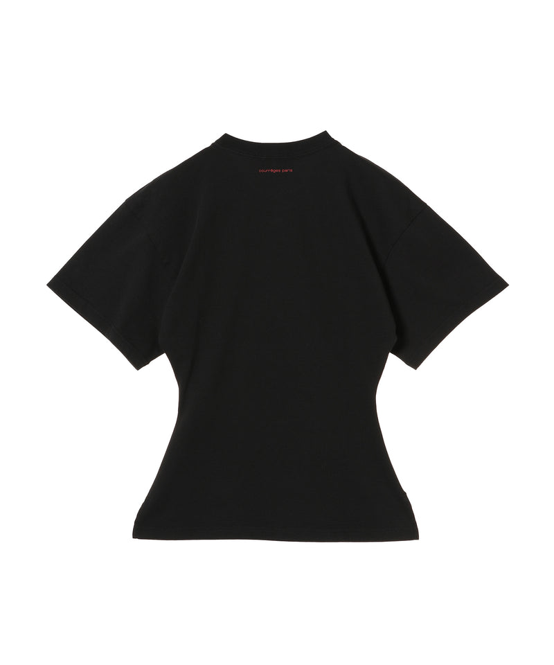 Belted Printed T-Shirt-courrèges-Forget-me-nots Online Store