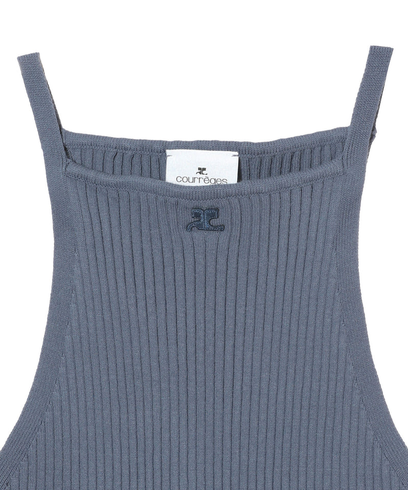 Signature Pointy Rib Knit Top-courrèges-Forget-me-nots Online Store