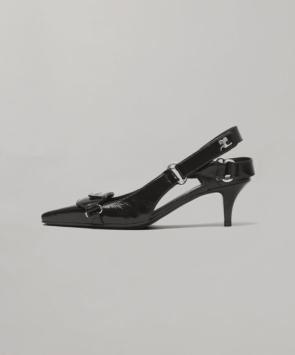 クレージュ(courrèges)｜Racer Vinyl Pumps ｜Forget-me-nots