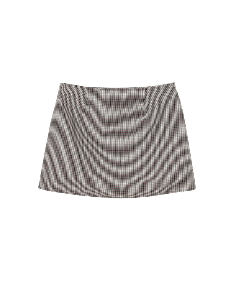 Houndstooth Buttoned Mini Skirt｜クレージュ(courrèges)｜Forget-me