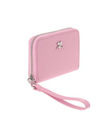 Leather Zipped Compact Wallet-courrèges-Forget-me-nots Online Store