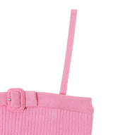 Buckle Rib Knit Top-courrèges-Forget-me-nots Online Store