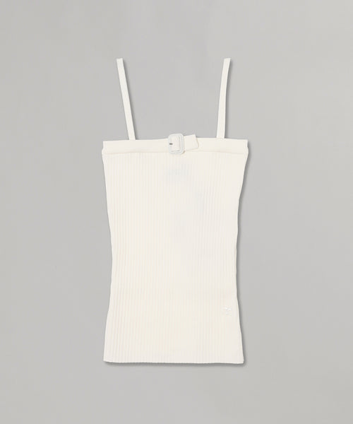Buckle Rib Knit Top-courrèges-Forget-me-nots Online Store