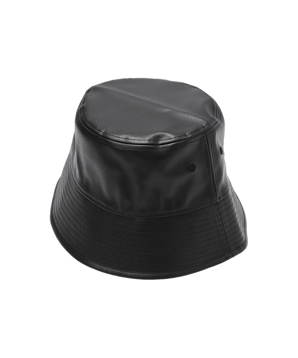 Bucket01 S Brim Syn Leather Blk-NEW ERA-Forget-me-nots Online Store