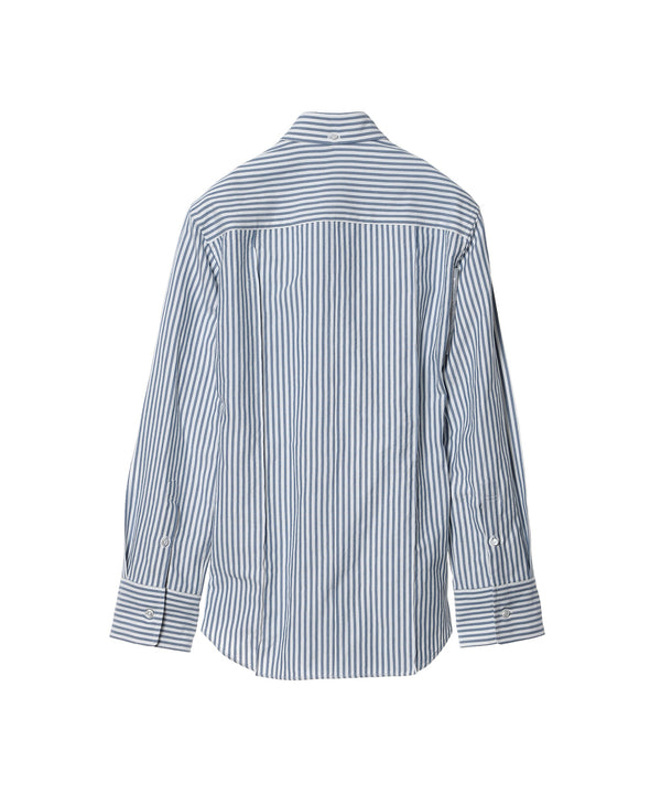 Cotton Ox Stripe Emb Tight Shirt-beautiful people-Forget-me-nots Online Store
