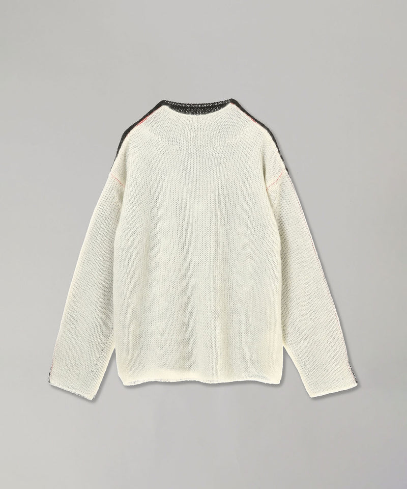 Side-C Wooled Mohair Knitted Pullover-beautiful people-Forget-me-nots Online Store