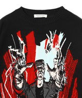 Frankenstein Knitted Pullover-beautiful people-Forget-me-nots Online Store