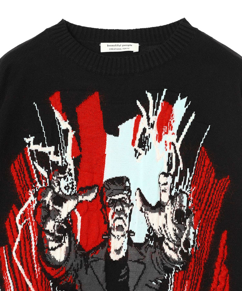 Frankenstein Knitted Pullover-beautiful people-Forget-me-nots Online Store