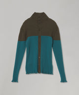 Double-Front Woolrib Knitted Cardigan-beautiful people-Forget-me-nots Online Store