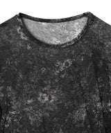 Sheer Flower Pt Jersey Crew Neck Top-beautiful people-Forget-me-nots Online Store