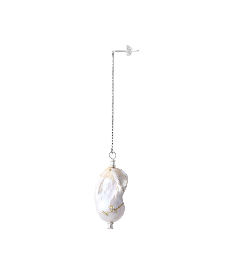 Broken Pearl Pierce Necklace-beautiful people-Forget-me-nots Online Store