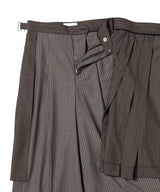Sheer Stripe Suiting Tuck Pleats Sk Pants-beautiful people-Forget-me-nots Online Store