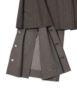 Sheer Stripe Suiting Tuck Pleats Sk Pants-beautiful people-Forget-me-nots Online Store