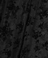 Sheer Flower Flockypt Crew Neck Top-beautiful people-Forget-me-nots Online Store