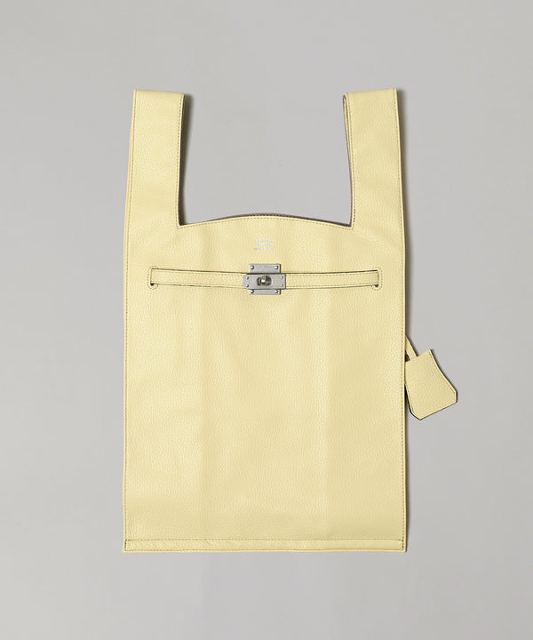 Large Market Bag In Shrink Leather-beautiful people-Forget-me-nots Online Store