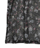 Flower Sheer Jersey Tight-Fit Crew Neck Top-beautiful people-Forget-me-nots Online Store