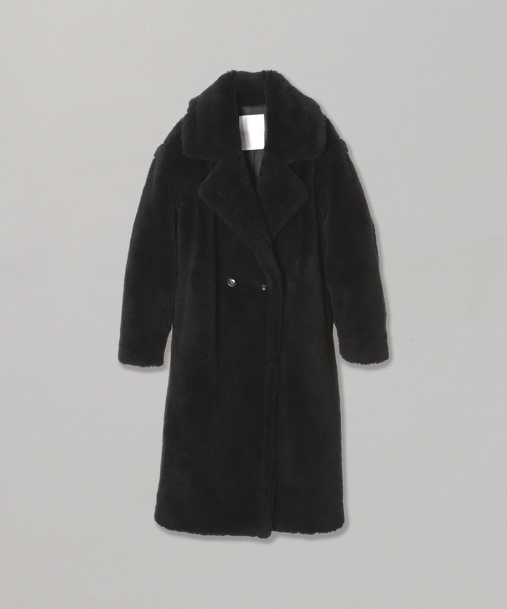 イヴサロモンメテオ(Yves Salomon Meteo)｜Coat Woven Lamb Wool