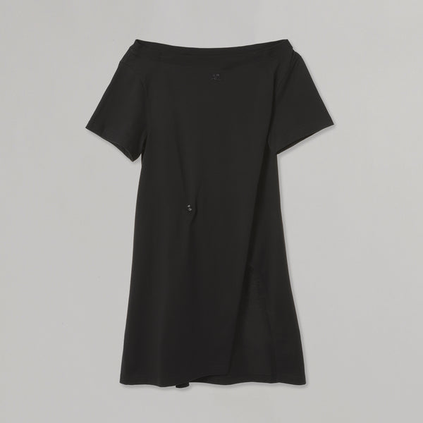 クレージュ(courrèges)｜Boat Neck Body Cotton Mini Dress