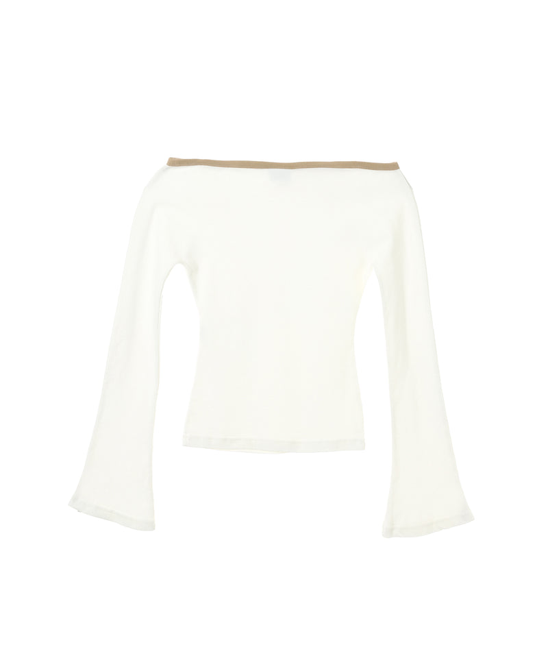 Contrast Boat Line Top-courrèges-Forget-me-nots Online Store