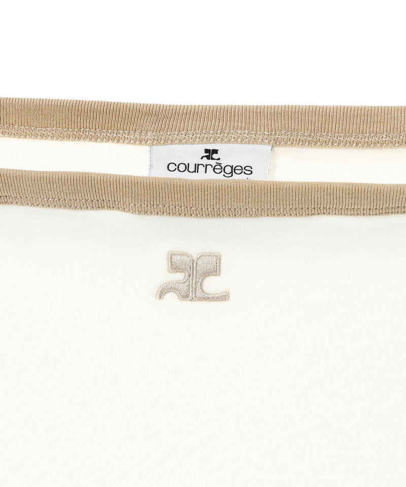 Contrast Boat Line Top-courrèges-Forget-me-nots Online Store