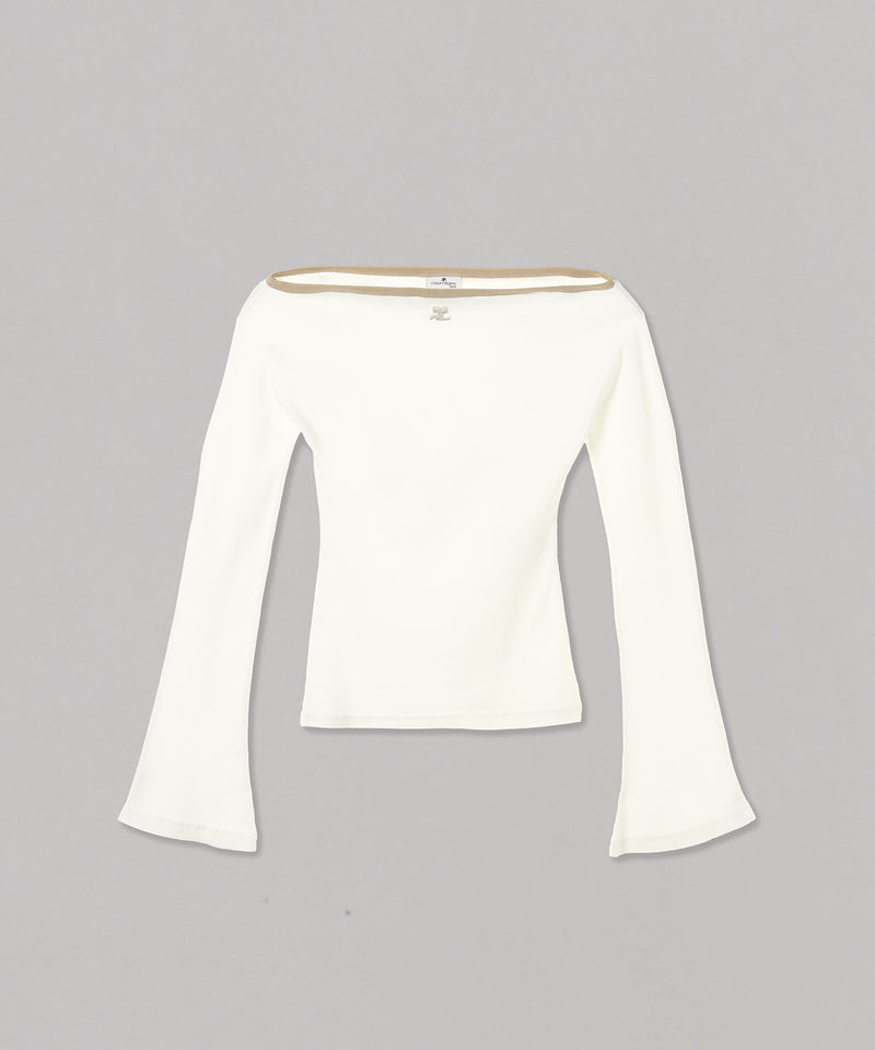 Contrast Boat Line Top-courrèges-Forget-me-nots Online Store