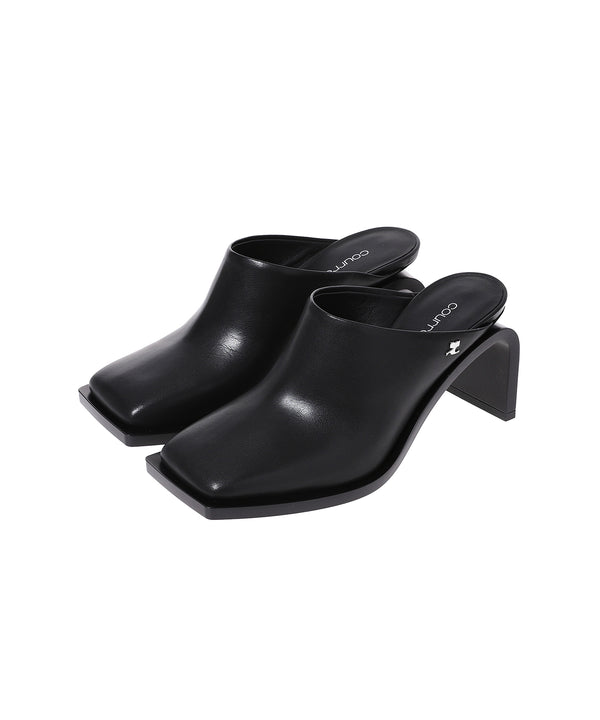 Stream Leather Mules-courrèges-Forget-me-nots Online Store