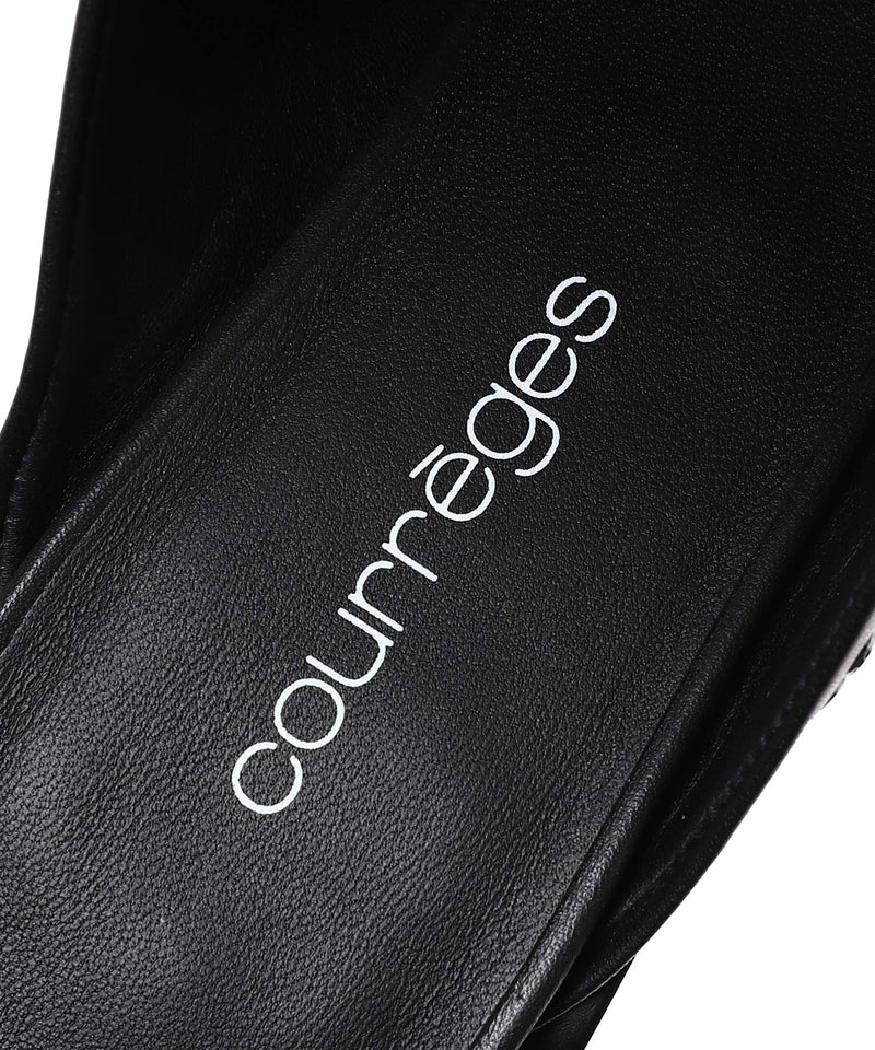 Stream Leather Mules-courrèges-Forget-me-nots Online Store