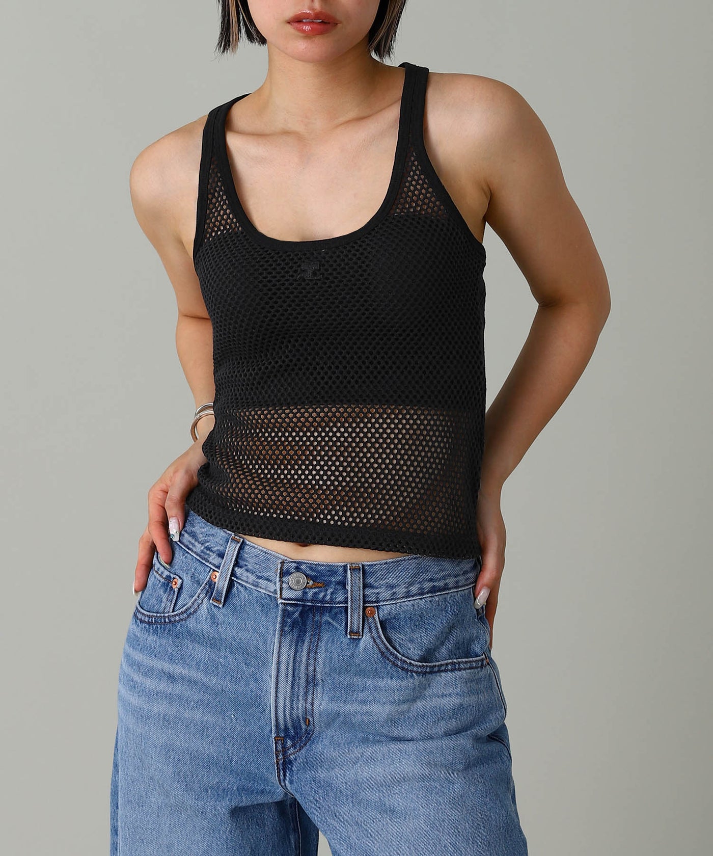 Scuba Mesh Tank Top ｜クレージュ(courrèges)｜Forget-me-nots Online