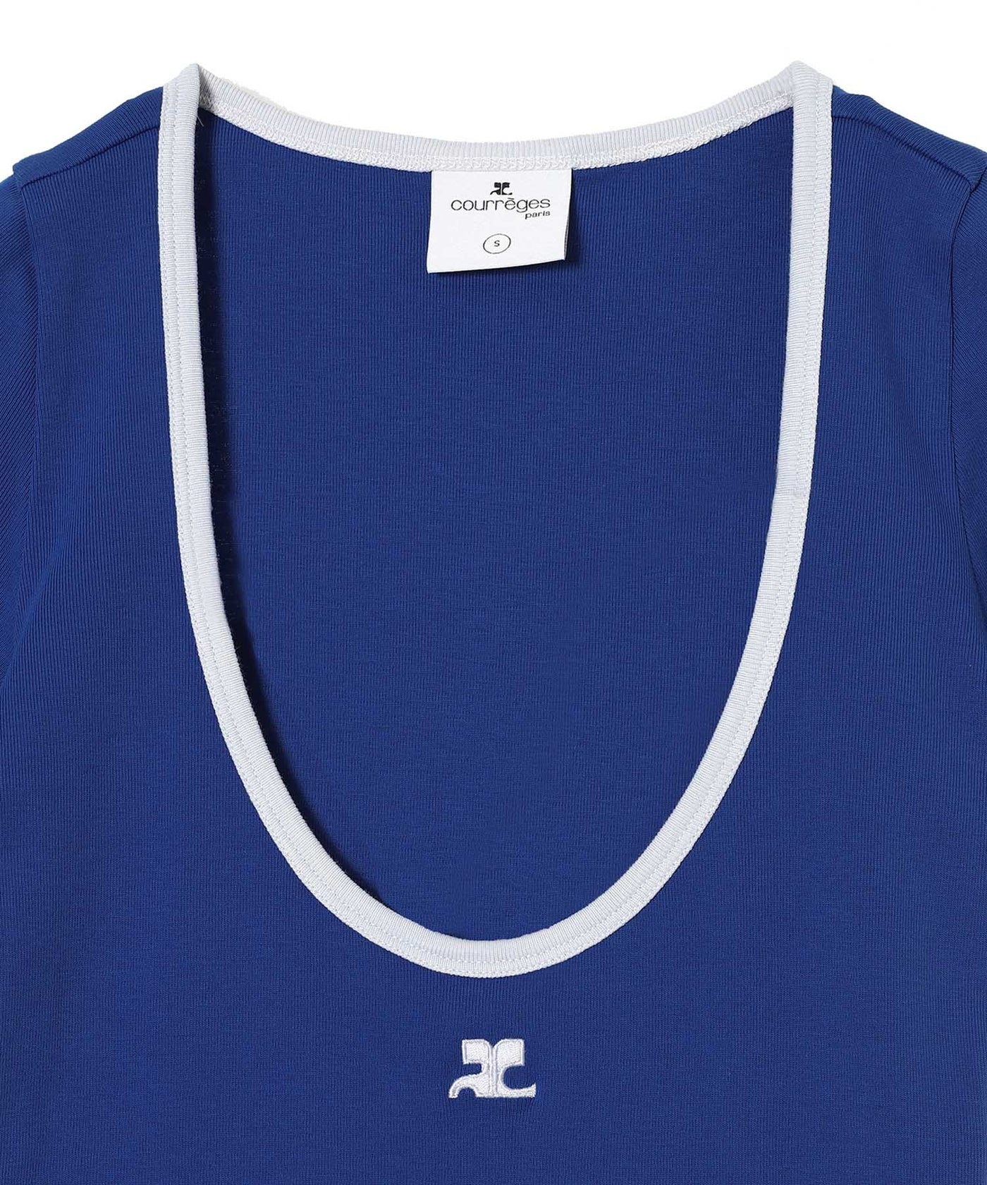 関税無【Courreges】ミニドレス ワンピース HOLISTIC CONTRAST クレージュ(courrèges)｜Holistic Contrast Mini Dress