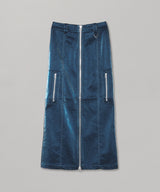 Vegan Leather Zipper Skirt-SELENAHELIOS-Forget-me-nots Online Store