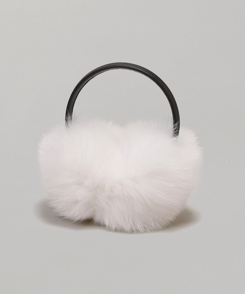 Fox Fur Earmuffs-Yves Salomon Meteo-Forget-me-nots Online Store