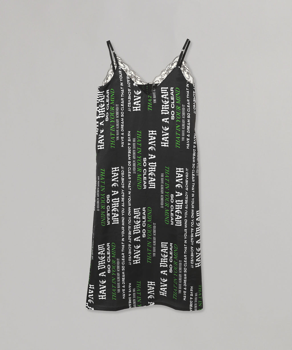 Random Logo Cami Dress