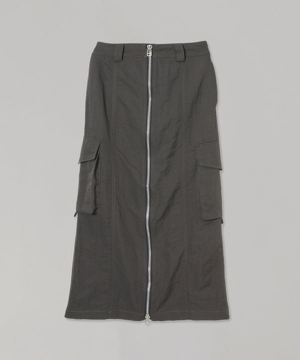 Nylon Zipper Skirt