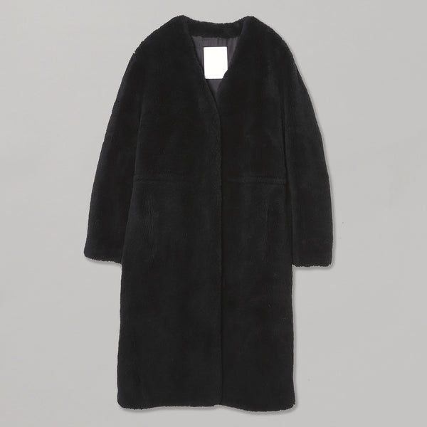 イヴサロモンメテオ(Yves Salomon Meteo)｜Coat Woven Lamb Wool