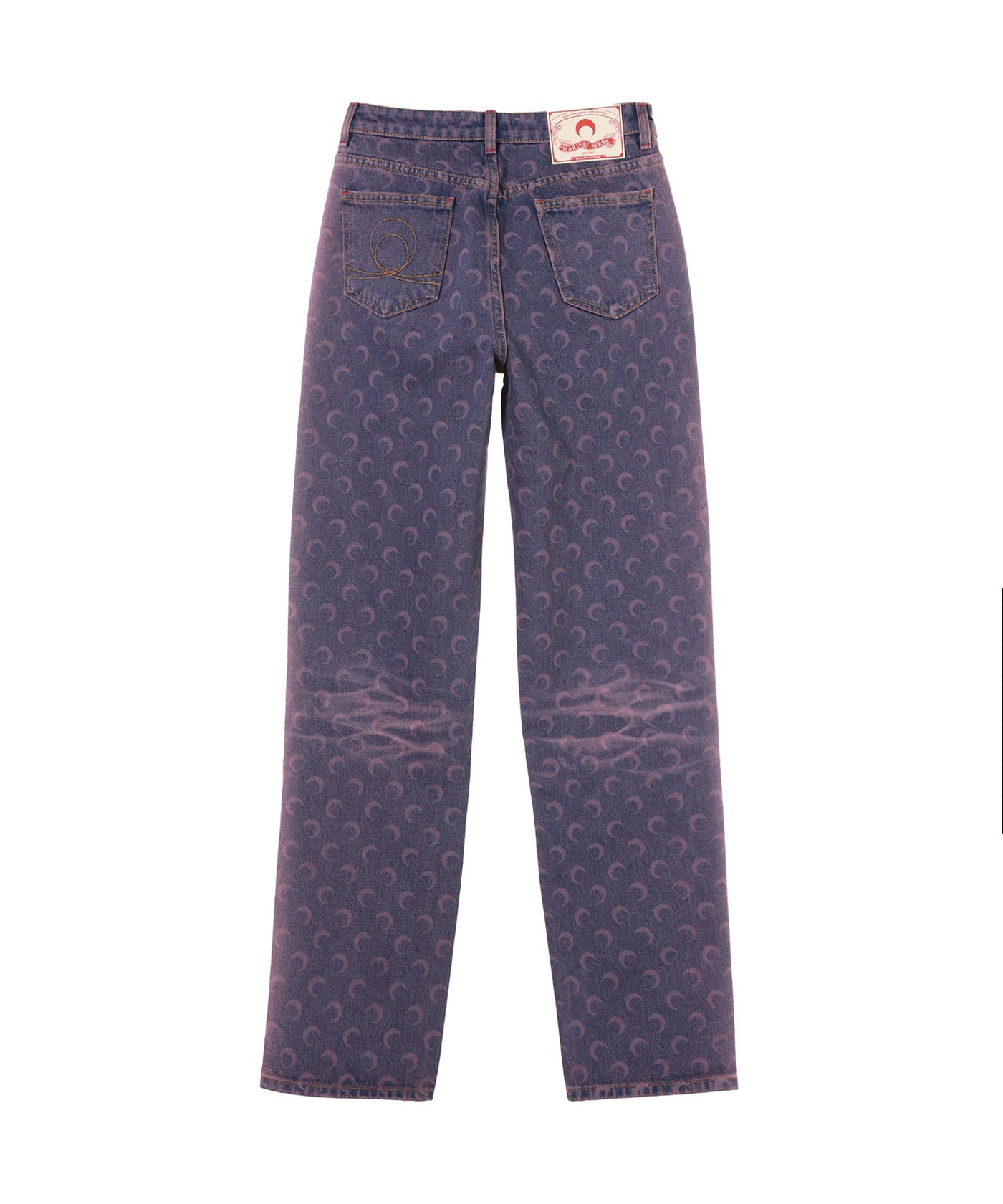 マリーン セル(Marine Serre)｜Moon Laser Denim Loose Jeans