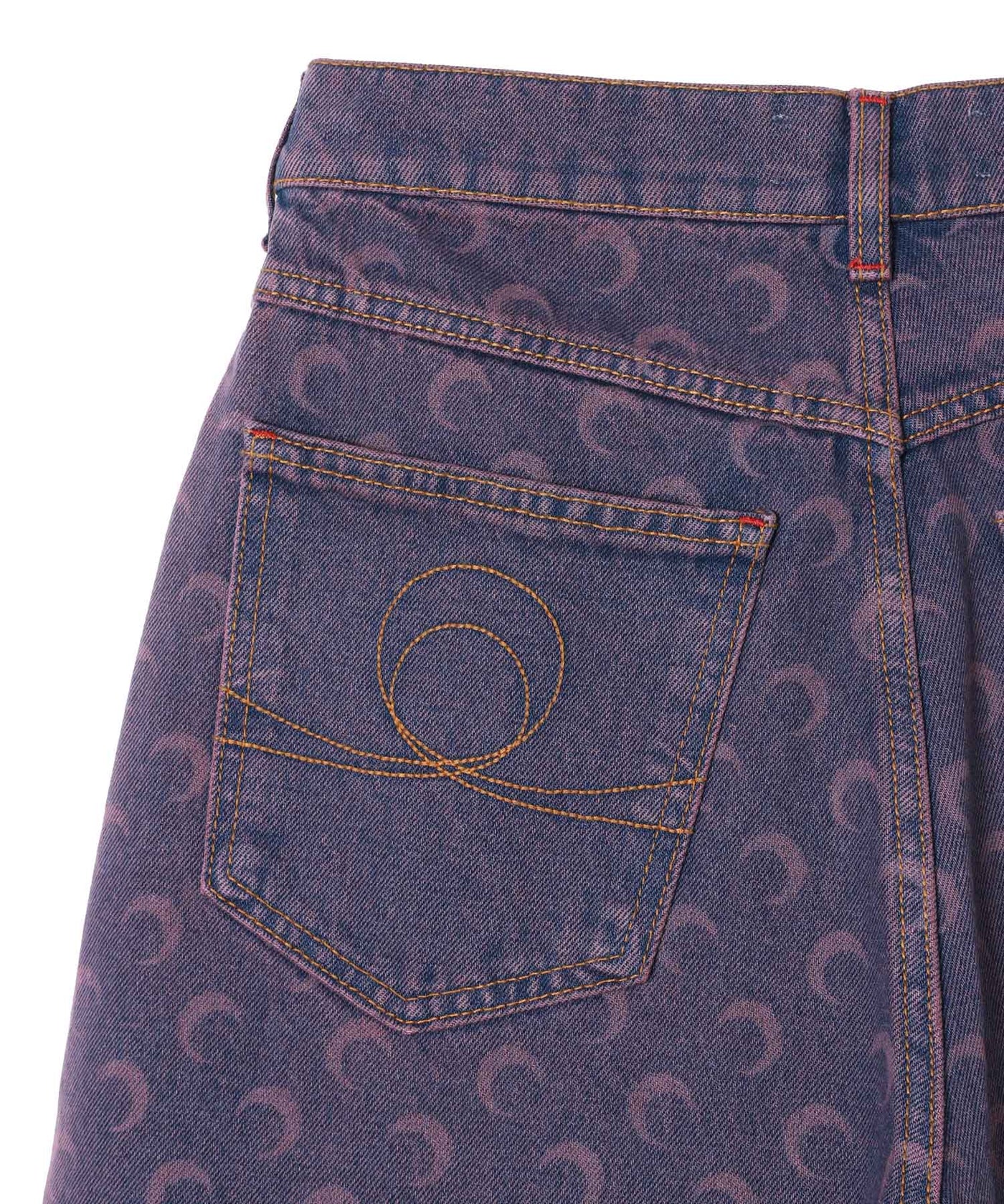 ◆Marine Serre◆ムーン レーザー デニム メールバッグ Marine Serre Moon Laser Denim Mail | italist
