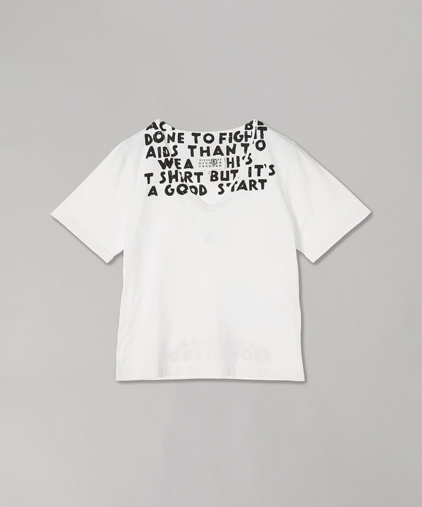 T-Shirt-MM6 Maison Margiela-Forget-me-nots Online Store