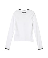 Moon Logo Bicolor Jersey Ls T-Shirt-Marine Serre-Forget-me-nots Online Store