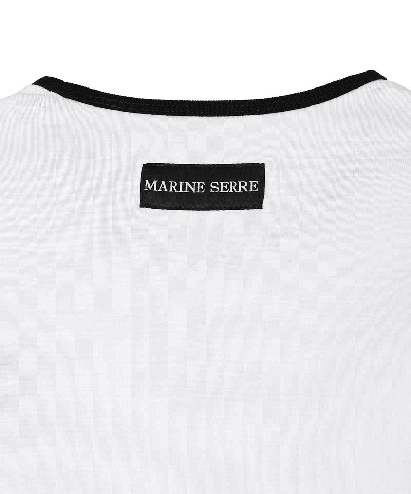 Moon Logo Bicolor Jersey Ls T-Shirt-Marine Serre-Forget-me-nots Online Store