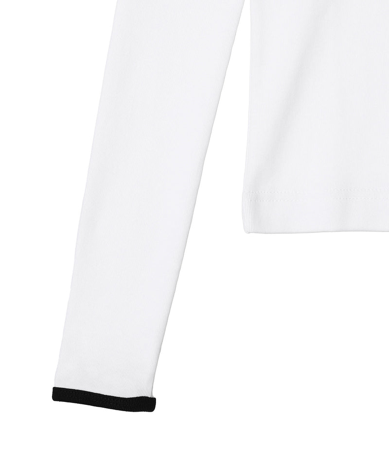 Moon Logo Bicolor Jersey Ls T-Shirt-Marine Serre-Forget-me-nots Online Store
