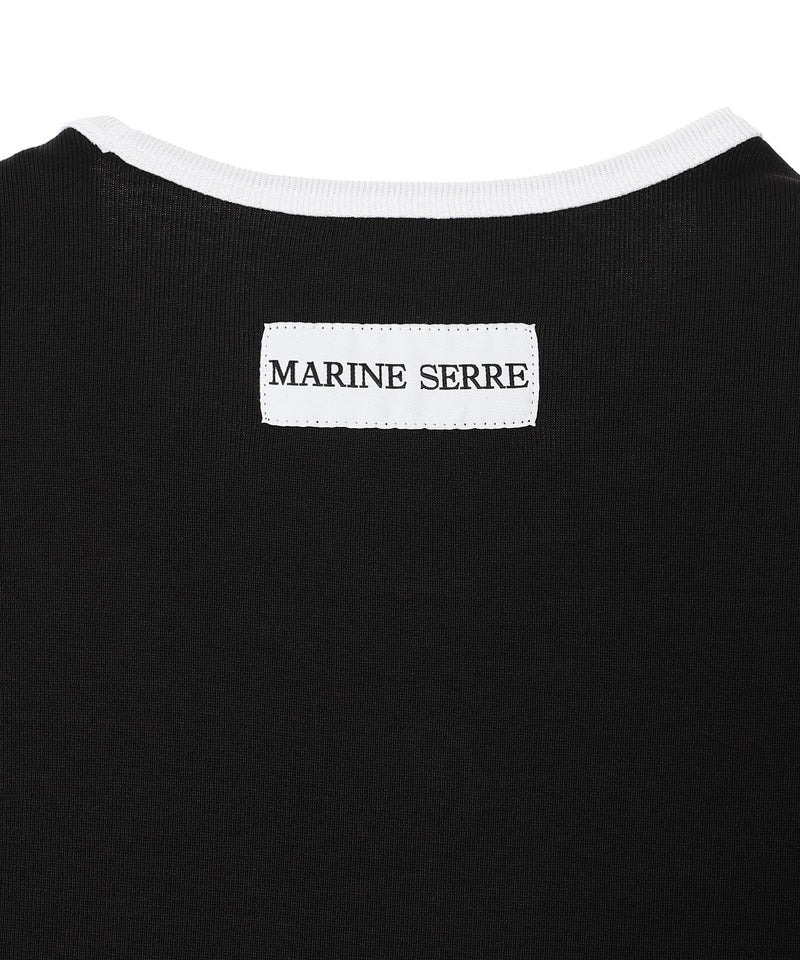 Moon Logo Bicolor Jersey Ls T-Shirt-Marine Serre-Forget-me-nots Online Store