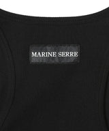 Moon Logo Ribbed Jersey Tank Top-Marine Serre-Forget-me-nots Online Store