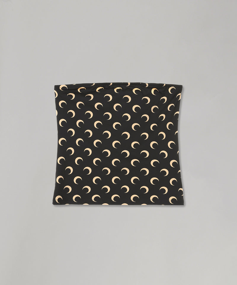 Moon Printed Jersey Sleeveless Tube Top-Marine Serre-Forget-me-nots Online Store