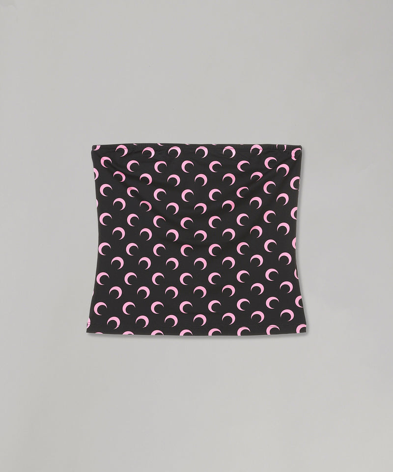 Moon Printed Jersey Sleeveless Tube Top-Marine Serre-Forget-me-nots Online Store