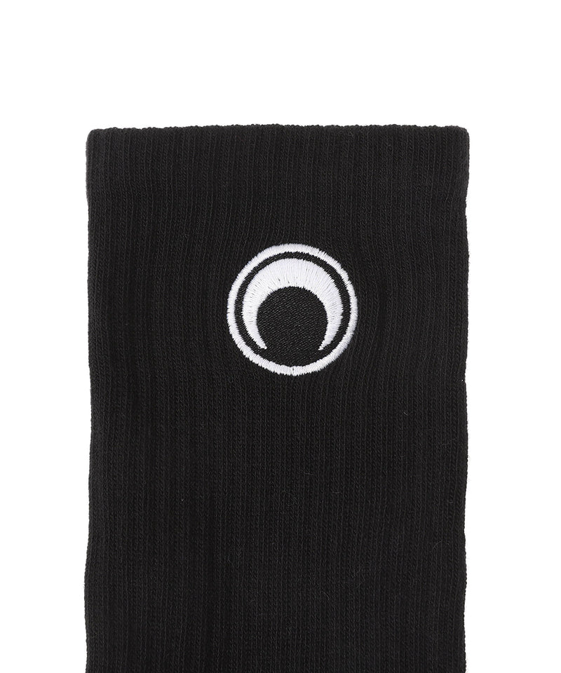 MOON LOGO KNIT ANKLE SOCKS-Marine Serre-Forget-me-nots Online Store
