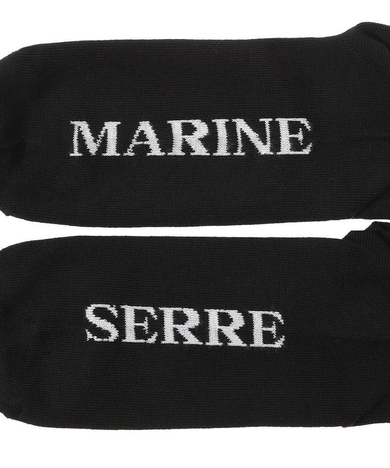 MOON LOGO KNIT ANKLE SOCKS-Marine Serre-Forget-me-nots Online Store