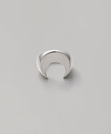 Silver Plated Moon Ring-Marine Serre-Forget-me-nots Online Store
