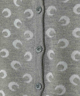 Moon Jacquard Knit Fitted Cardigan-Marine Serre-Forget-me-nots Online Store