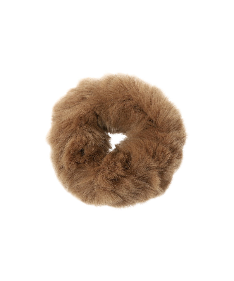 Rex Fur Scrunchie-Yves Salomon Meteo-Forget-me-nots Online Store