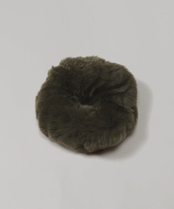 Rex Fur Scrunchie-Yves Salomon Meteo-Forget-me-nots Online Store